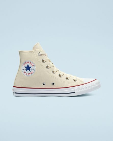 Dámské Boty Vysoké Converse Chuck Taylor All Star Classic Béžový Bílé | CZ JIVD81